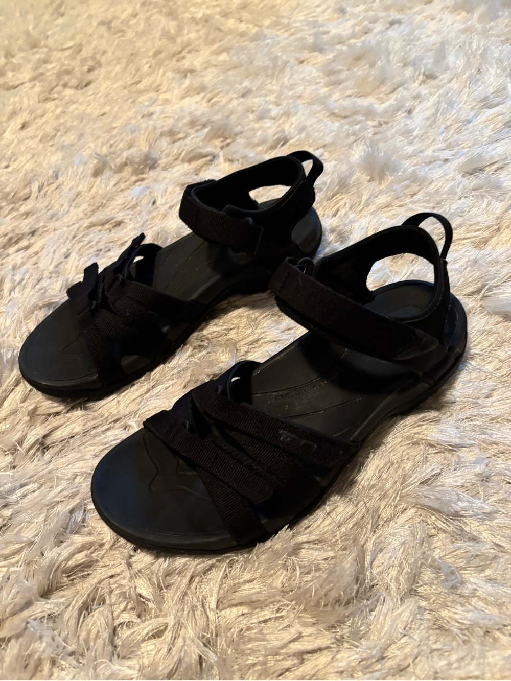 Make offer! Teva Tirra Women's Black Multi-Strap Comfort Hiking Sandals 8